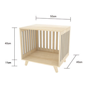 Jaula de madera para perros, perrera para perros, casa para mascotas, jaula interior portátil de madera maciza para perros - Product Image 2