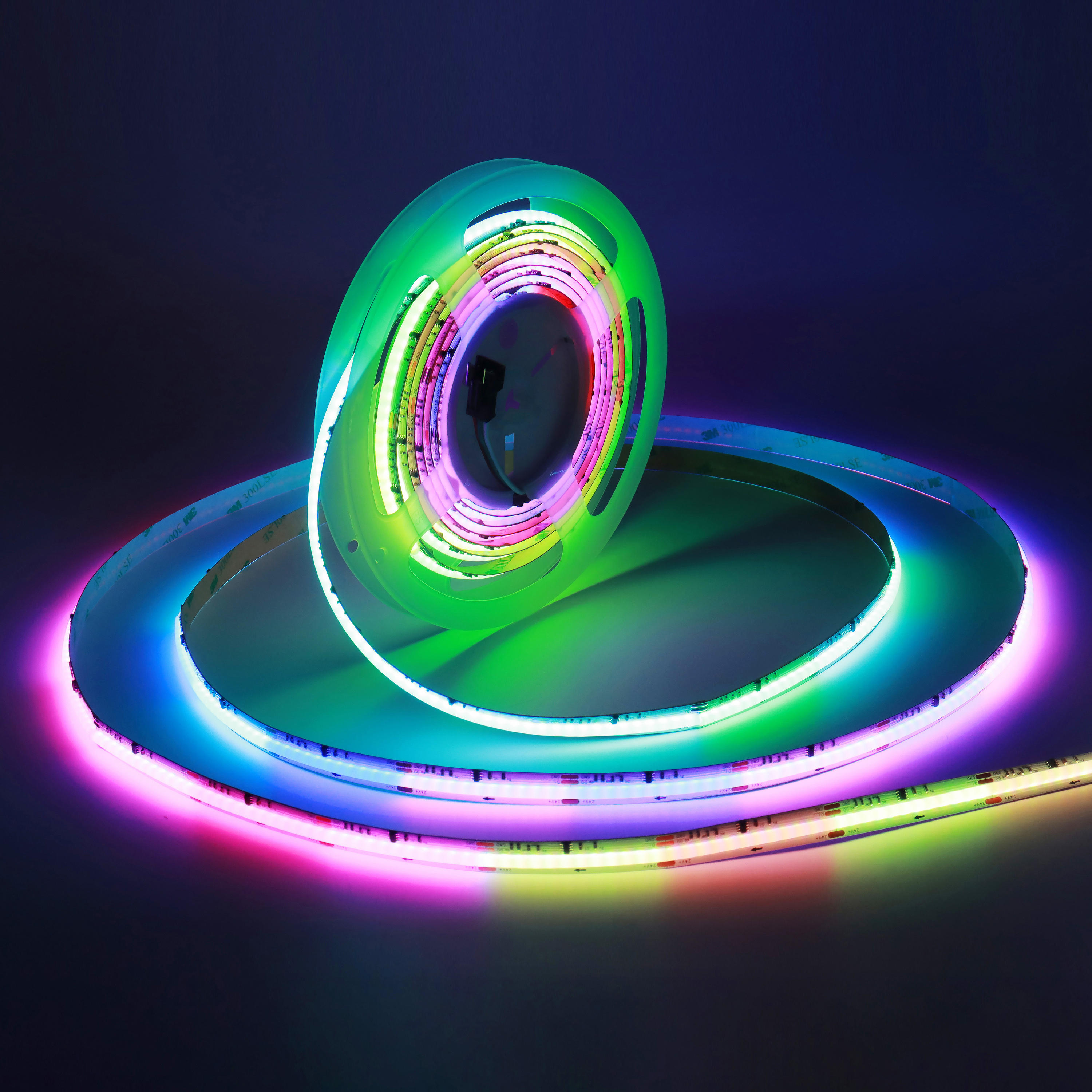 Addressable Dream Color COB LED Strip RGB RGBW RGBCW DC5V DC12V DC24V Seamless Flexible Lighting for Architectural Installation
