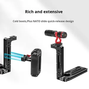 Soporte de placa de liberación rápida en forma de <span class=keywords><strong>L</strong></span> de aleación de aluminio para Swiss Universal <span class=keywords><strong>Arca</strong></span> para cámara de teléfono Soportes de fotos de transmisión en vivo - Product Image 3