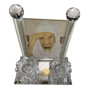 <span class=keywords><strong>Candelabro</strong></span> de Cristal Estilo Israelí para Decoración del Hogar, Portavelas de Cristal con Dos Cabezas, Diseño Personalizado - Product Image 1