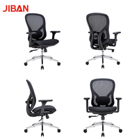 Chaise de bureau ergonomique moderne à dossier haut en maille, avec accoudoirs 4D, hauteur réglable, idéale pour le bureau, l'école et l'atelier – Meilleure vente