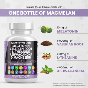 Marque privée OEM Capsules de sommeil tout en 1 <span class=keywords><strong>mélatonine</strong></span> <span class=keywords><strong>Mélatonine</strong></span> Ashwagandha Supplément de magnésium <span class=keywords><strong>Mélatonine</strong></span> pure Tablette de poudre de <span class=keywords><strong>3</strong></span> <span class=keywords><strong>mg</strong></span> - Product Image 3