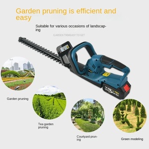 Taille-haie sans fil rechargeable, coupe-herbe portatif électrique pour jardin et clôture - Product Image 5
