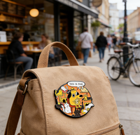 Badge en émail personnalisable en gros, motifs chien et chat de dessin animé, mignons et amusants, pour sacs à dos, vêtements et revers, thème animal