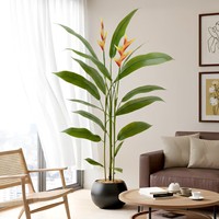 Plante artificielle Oiseau de paradis en gros d'usine, grand arbre artificiel de luxe en pot pour la décoration intérieure de maisons, hôtels et événements