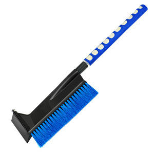 Brosse à neige Lanbowang avec manche télescopique pour gratter la glace et enlever la neige des voitures, poils bleus - Product Image 1