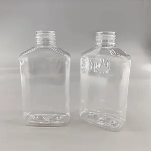 150ml Plastic Empty Square Bottle Men Skincare Wash Cleaning Bottle Body Oil Bottle Packaging