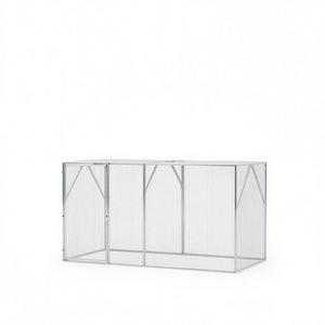 Cage à oiseaux en acier galvanisé 208 x 102 x 108 cm, cage pour animaux de compagnie durable, utilisation en intérieur - Product Image 1