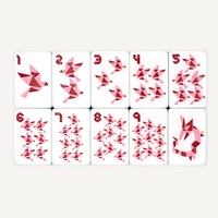 Jeu de Mahjong Américain 2026 Nouvelle Série Origami Tuiles Acryliques Traditionnelles Gravées pour Jeu de Casino et Cadeau