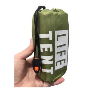 Lona de Supervivencia Verde, Tienda de Campaña de Emergencia Tipo Tubo, Apta para Aventuras Salvajes y Supervivencia - Product Image 2