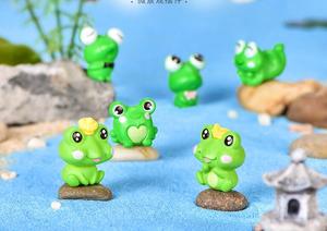 Vente en gros Résine Miniature Artisanat 3D <span class=keywords><strong>Grenouille</strong></span> Résine Artisanat Animaux Mini Figuras Charmes Ornements En Promotion - Product Image 6