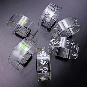 Bracelet en plastique LED magnétique, activé par le son, étanche, pour cadeaux de fête, avec option de logo personnalisé, bâtons LED - Product Image 2