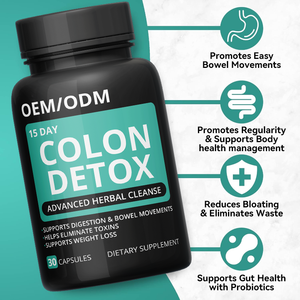 LIFEWORTH usus besar kesehatan 15 hari membersihkan kapsul detoks dengan Psyllium Husk dan probiotik - Product Image 2