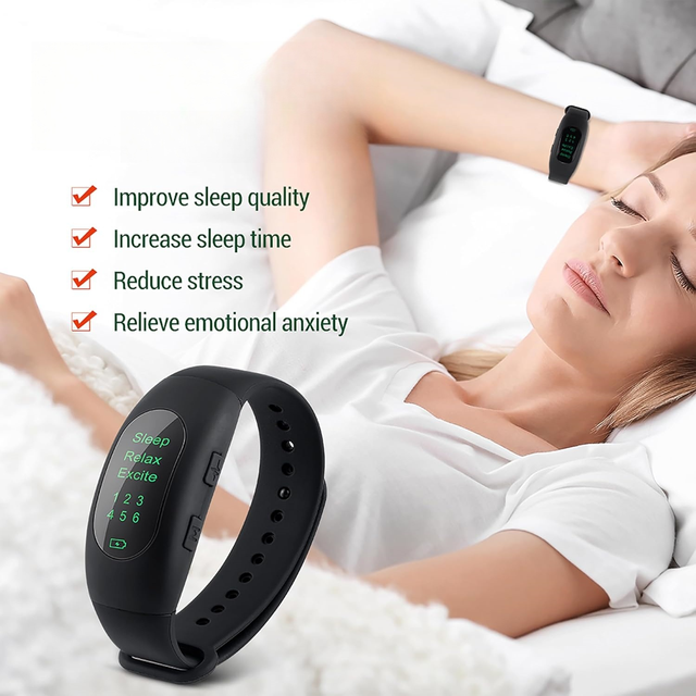 CES Intelligent Sleep Aid Device Fast Sleep Rest Hypnosis Insomnia Artifact Wristband Watch Microcurrent Sleep Aid Instrument