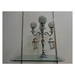 Candelabro de Metal para decoración del hogar, soporte para centro de mesa, centro de mesa, para boda - Product Image 1