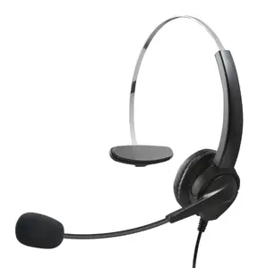 Portable Handsfree Headphone Office Microphone Telephone Headset