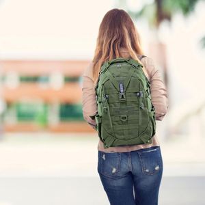 Sac à dos imperméable en polyester Oxford grande capacité 35L pour homme, idéal pour l'école, l'université, le travail, le sport et les voyages - Conception sans fermeture - Product Image 5