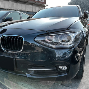 Autocollants pour les sourcils des phares avant de voiture, aspect noir brillant/carbone, pour BMW Série 1 F20 F21 2011-2014 - Product Image 5