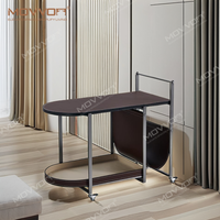 Chariot de rangement de classe Table d'appoint Table de service de salon antique moderne de luxe Table basse avec roue