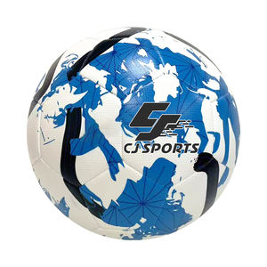 Balón de Fútbol Azul de PU CJ Sports CJSM404, Duradero, Tamaño 5, Cosido a Máquina, 410-450g, 1 Pieza/Bolsa de Polietileno, 50 Piezas/Caja, para Recreación/Entrenamiento/Partido - Product Image 1