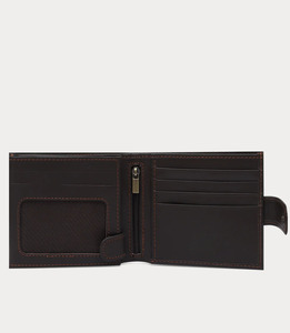 Porte-cartes de haute qualité pour hommes, <span class=keywords><strong>portefeuille</strong></span> en cuir véritable, fermeture à pression, durable, blocage RFID, pliage court, vente en gros d'usine - Product Image 4