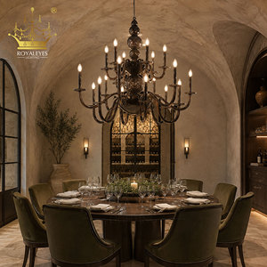 <span class=keywords><strong>Lampadario</strong></span> Moderno in Vetro Fumé, Lampada a Sospensione Artistica Artigianale <span class=keywords><strong>con</strong></span> <span class=keywords><strong>Sfere</strong></span> di Vetro Scultoree per Hotel, Villa, Ristorante - Product Image 5