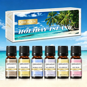 Set Regalo di Oli Profumati Holiday Island, 6 Bottiglie per Candele Fai-da-Te, Sapone, Diffusore, Etichetta Privata Personalizzata OEM - Product Image 1