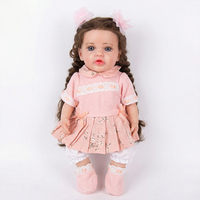 Poupées Reborn souriantes de 15 pouces, poupées bébés Reborn réalistes, Bettie, petite fille, tête et membres en silicone, corps en coton doux