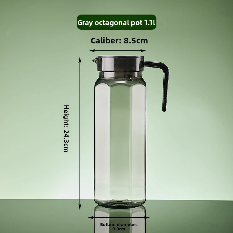 Grey-Octagonal teapot 1.1L