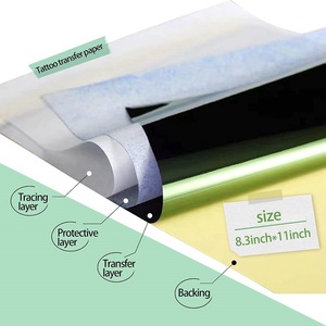 100pcs dùng một lần Tattoo chuyển giấy <span class=keywords><strong>A4</strong></span> Kích thước tinh thần nhiệt Tattoo Stencil giấy cho nghệ thuật cơ thể - Product Image 6