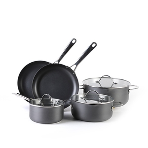 Ensemble d'ustensiles de cuisine antiadhésifs, 6 pièces, casseroles et poêles de cuisine, en aluminium personnalisé - Product Image 1