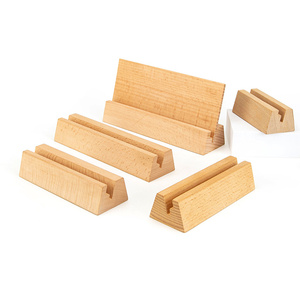 YUESHEN Base <span class=keywords><strong>de</strong></span> Madera Personalizada <span class=keywords><strong>de</strong></span> Haya y Nogal para Tarjetas <span class=keywords><strong>de</strong></span> Visita, Soporte <span class=keywords><strong>de</strong></span> Madera para Tarjetas, Base <span class=keywords><strong>de</strong></span> Madera para Tarjetas con Ranuras, Piezas Mecanizadas por CNC - Product Image 4