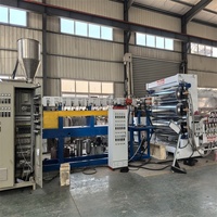 Ligne de production d'extrusion de panneaux en plastique PE/PP, équipement de fabrication de panneaux PE PP