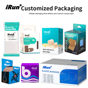 Cinta cohesiva de <span class=keywords><strong>boxeo</strong></span> impermeable IRun, <span class=keywords><strong>vendaje</strong></span> autoadherente atlético de béisbol personalizado, <span class=keywords><strong>vendaje</strong></span> elástico para tobillo de muñeca deportiva - Product Image 5