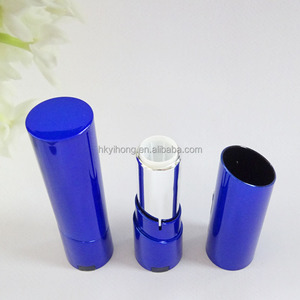 Tubes de Rouge à Lèvres en Plastique de Luxe, Logo Personnalisé, Marque Privée, OEM, Tubes Vides Bleus Biseautés pour Rouge à Lèvres - Product Image 6
