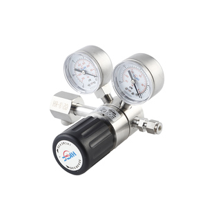 Régulateur de gaz, d'air, d'oxygène et d'hélium basse et haute pression HCV01 avec manomètre et vanne de réduction de pression - Product Image 3