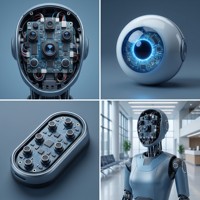 Tête de robot humanoïde Lierxin LEX-HRBOT-HEAD en FR4 rigide-flexible à haute teneur en Tg, fusion multi-capteurs, PCB personnalisé, caméra, LiDAR, IMU, microphone