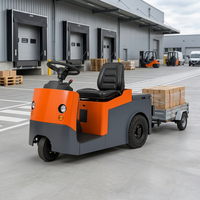 Tracteur de remorquage électrique à trois roues, remorque industrielle de 6 tonnes pour aéroport, usine, parc logistique