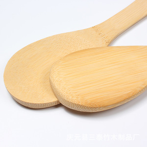 Cuchara de sopa de bambú con mango largo, cuchara antiadherente para cocinar arroz, uso infantil, lavado a mano respetuoso con el medio ambiente - Product Image 3