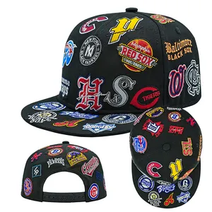 Private Label Designer Custom Logo Hip Pop Boy Fashion Sports Rapper Baseball Hat Cap