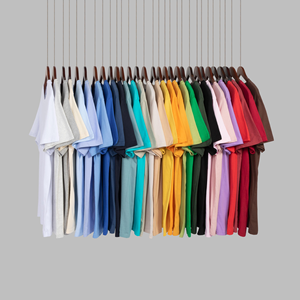 190g hombres mujeres camisetas algodón liso de alta calidad ajuste suelto a granel al por mayor de manga corta logotipo personalizado cuello redondo absorción de humedad suave - Product Image 4