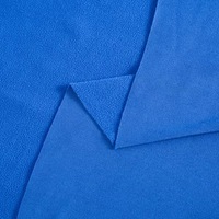 Tissu de doublure en micro polaire pour veste, sweat à capuche, vêtement d'hiver, 135 GSM, 100% polyester, brossé d'un côté, teint uni, largeur 160 cm