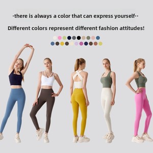 Meilleure Vente Legging de Yoga Intégral Antibactérien Taille Haute Ajusté Effet Push-up Sans Coutures Sensation Peau Nue pour Femme - Product Image 6