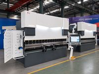 Presse plieuse CNC automatique WE67K 100kN / 3200mm, machine de pliage électro-hydraulique servo, 6+1 axes, équipée du système DA66S