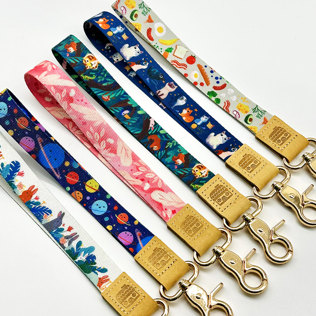 Nylon Lanyard Custom Sublimation Neck Strap Id Badge Breakaway Buckle Keychain for Event Exhibition School Office
