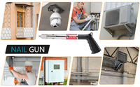 Pistolet cloueur manuel mini en acier inoxydable et plastique pour béton, outil de fixation murale industriel DIY, installation électrique, OEM/ODM facile