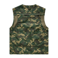 Gilet d'été pour hommes toutes saisons en maille à séchage rapide multi-sacs pour la photographie publicité chasse tir pêche fermeture à glissière