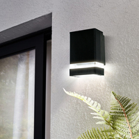 Europe marché moderne décoration aluminium IP65 3000K 9W haut vers le bas extérieur mur d'éclairage mural extérieur led applique murale