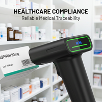 Escáner de Código de Barras Inalámbrico Inteligente de Modo Dual, Conexión Automática por Cable/Inalámbrica a través de Base, Lector 2.4G para Sistema POS