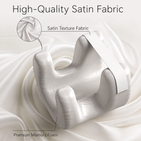HUAJU Offre Spéciale Oreiller en Mousse à Mémoire de Forme Multifonctionnel en Polyester Confortable et Doux pour le Sommeil et la Beauté du Cou et du Visage